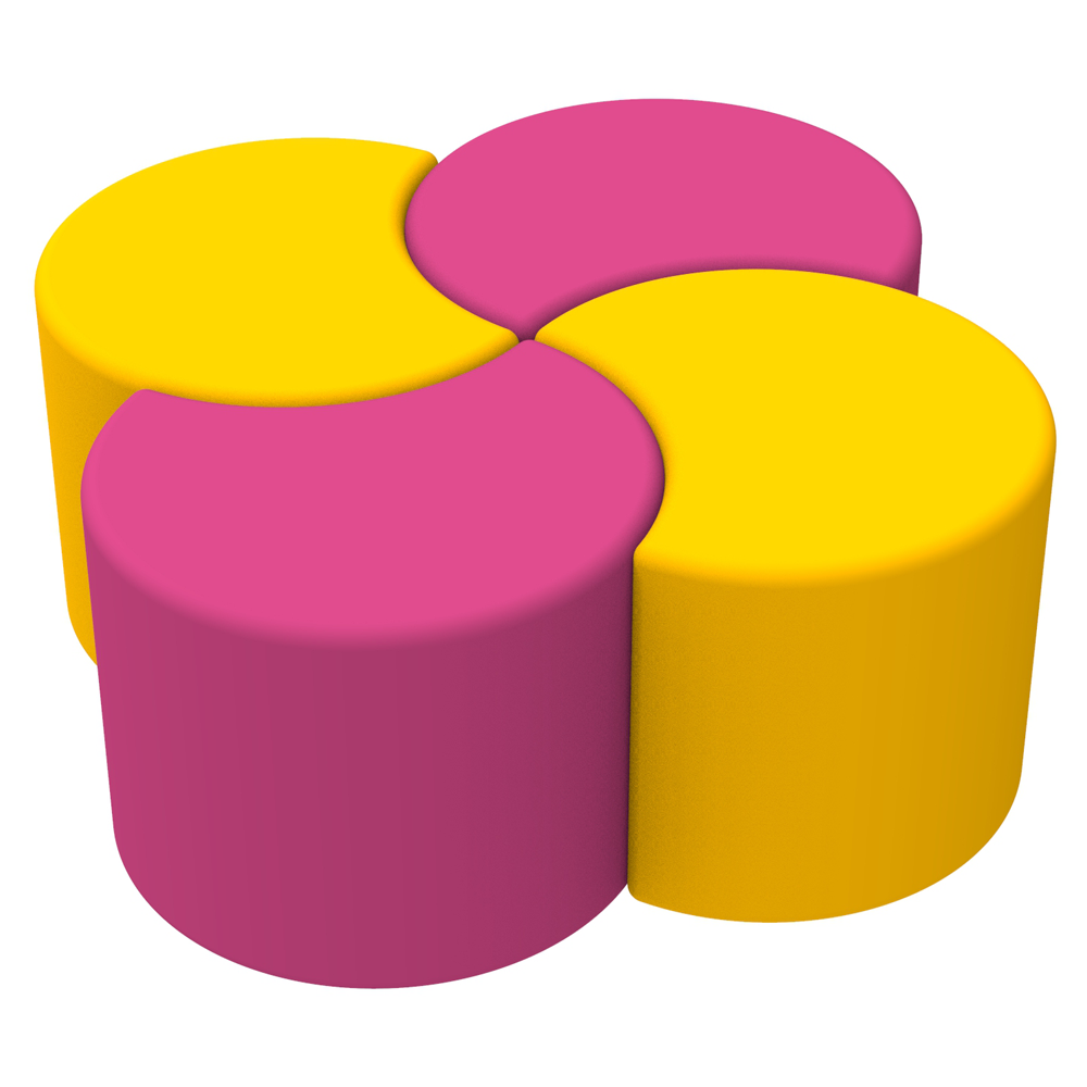 Комплект детских пуфов Полумесяц KIDIGO