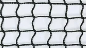 Сітка для тенісу чорно-біла. Вічко - 4,5 см. Діаметр шнура - 3,0 мм