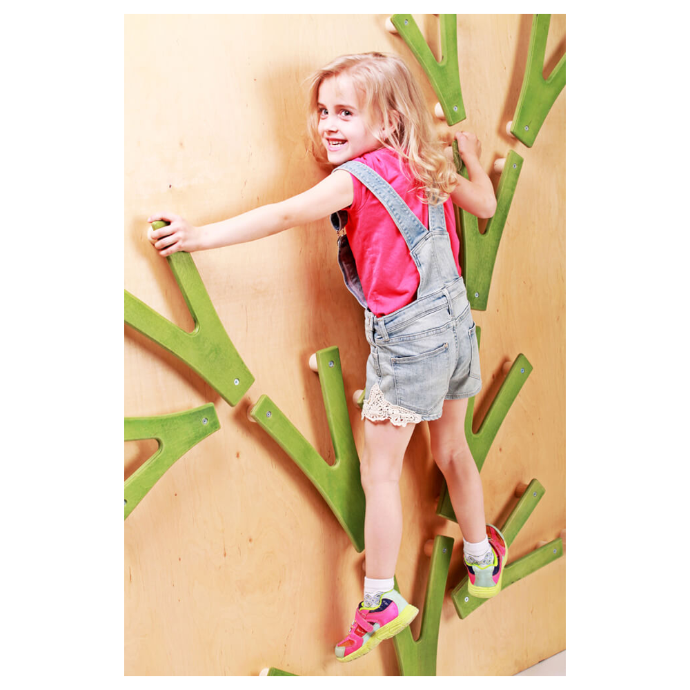 Детский скалодром Невероятные веточки на каркасе KIDIGO