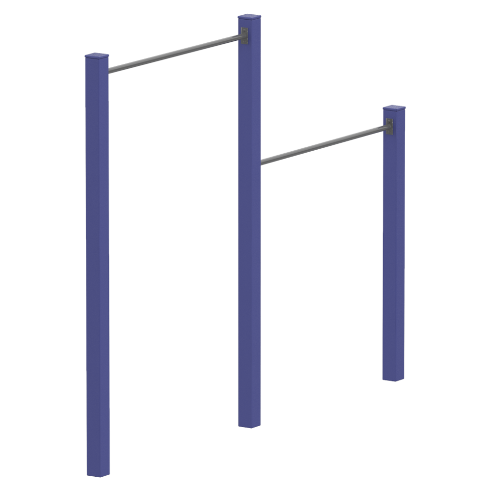 Турник двойной деревянный KIDIGO