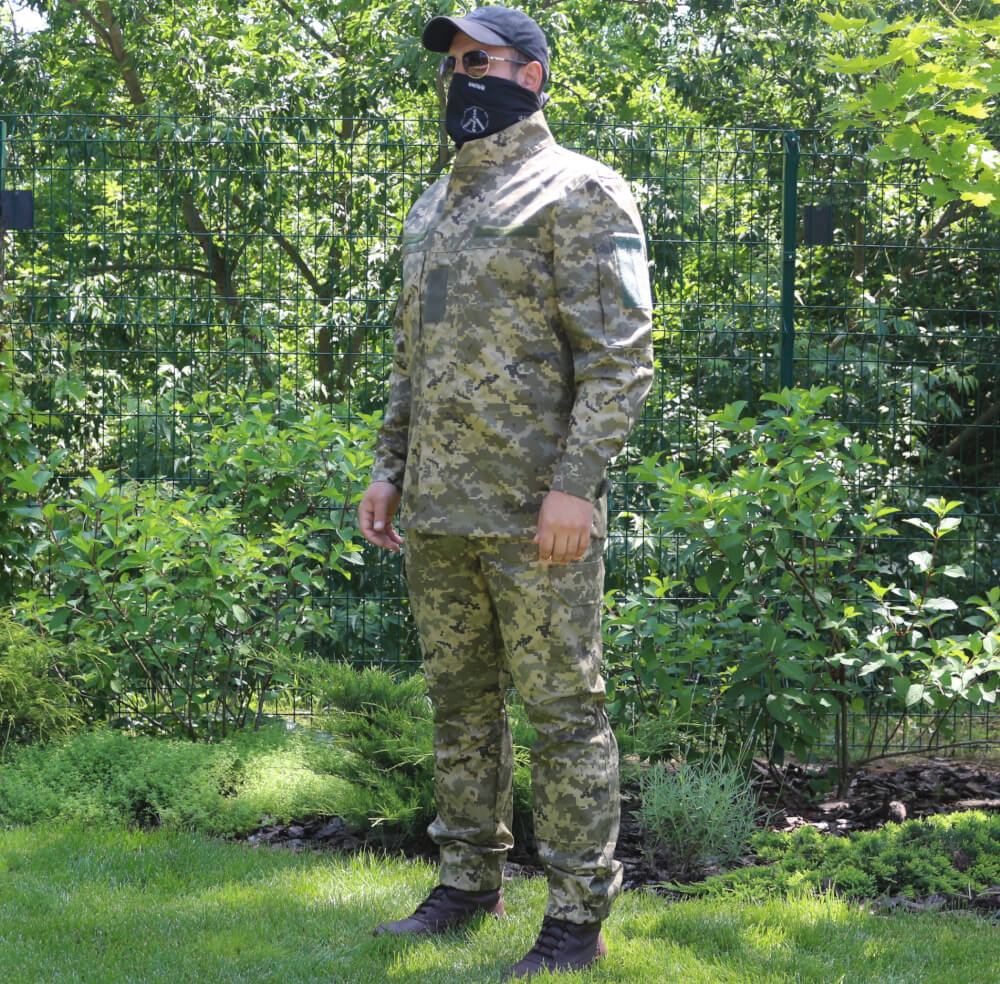 Комплект летний ВСУ Саржа Пиксель ММ14 / Рипстом Мультикам / Рипстоп Пиксель ММ14