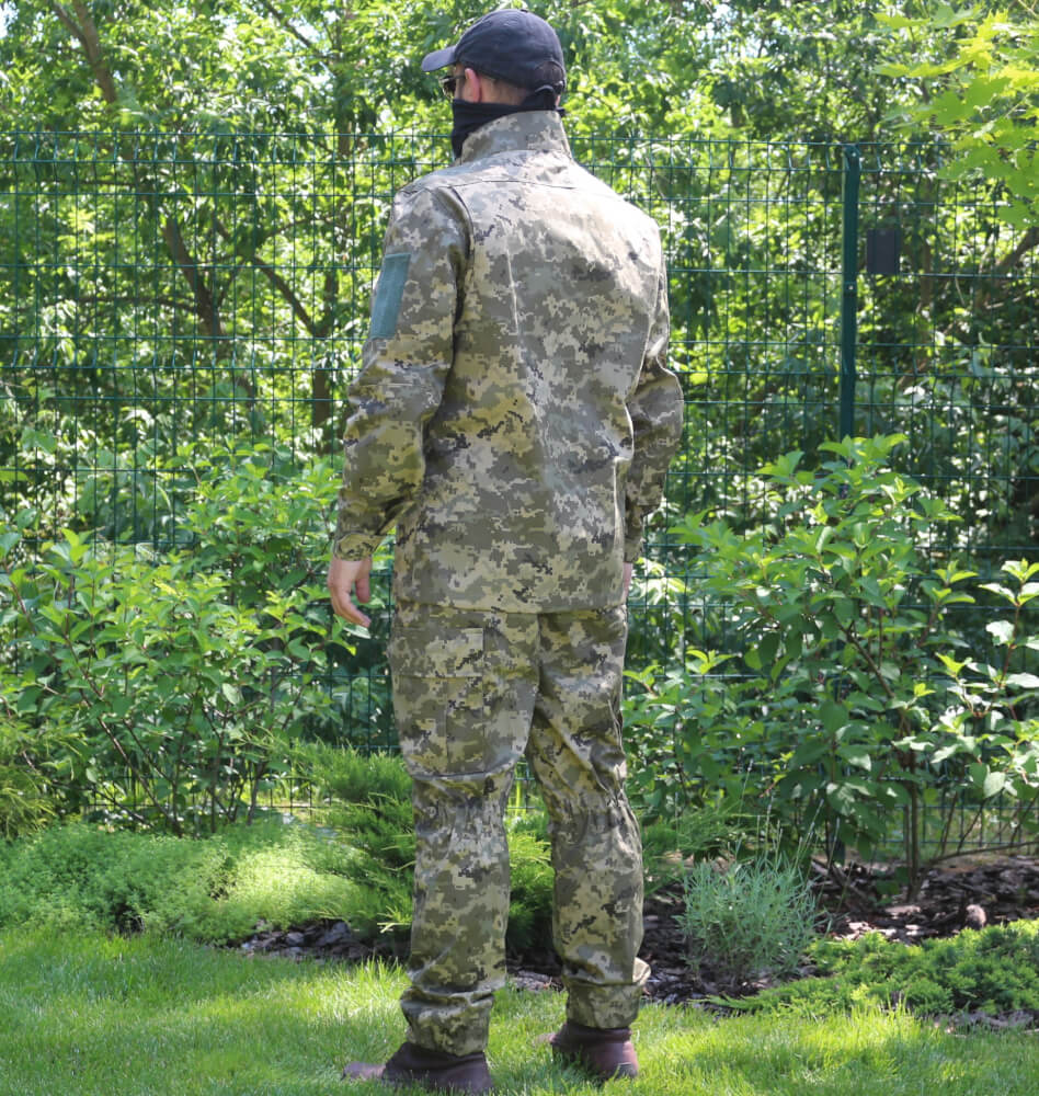 Комплект летний ВСУ Саржа Пиксель ММ14 / Рипстом Мультикам / Рипстоп Пиксель ММ14