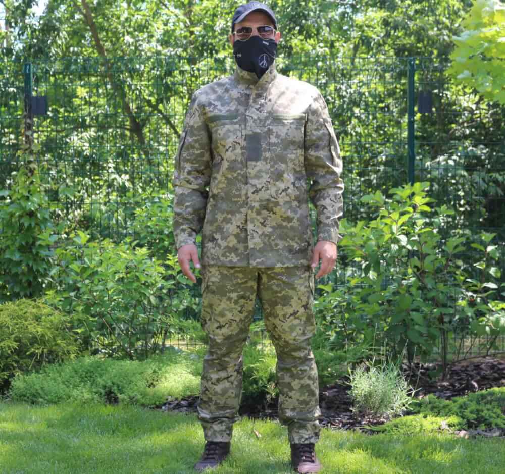 Комплект летний ВСУ Саржа Пиксель ММ14 / Рипстом Мультикам / Рипстоп Пиксель ММ14