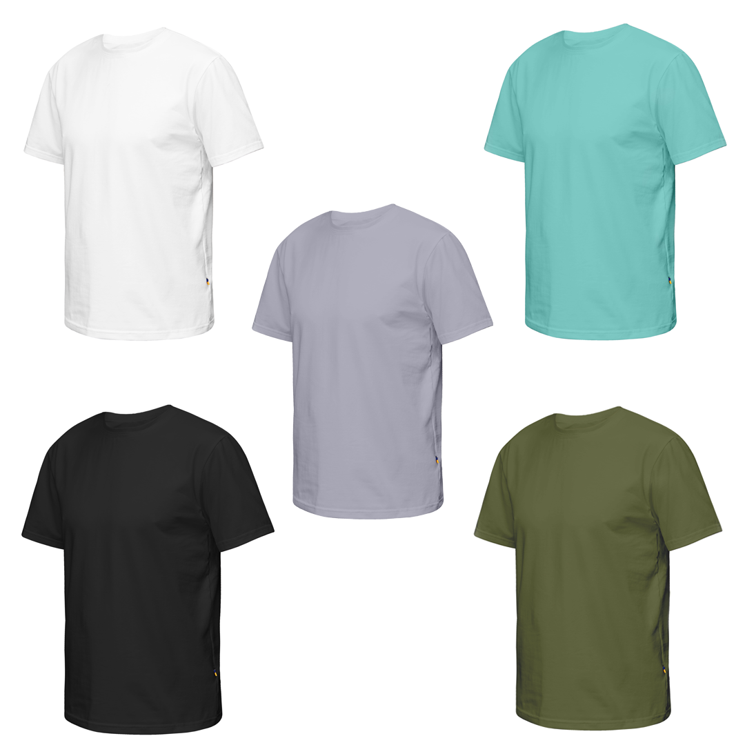 Set of 5 Kidigo Textile t-shirts